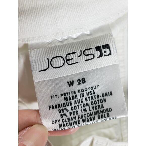 Joes Jeans Size 28 Petite Womens White Stretch Pants Ladies Mid Rise Bootcut USA - Picture 4 of 13